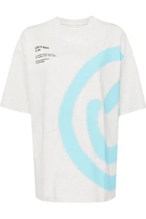 Izzue T-shirt en coton à imprimé Smiley