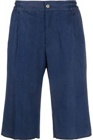Kiton Short en jean à taille élastiquée