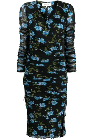 Diane von Furstenberg Robe mi-longue à fleurs