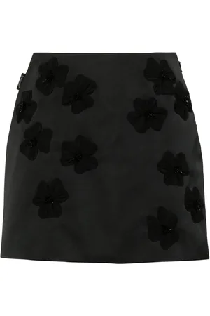 Moncler Minijupe évasée à appliqué floral