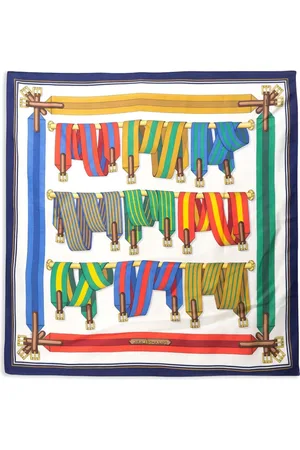 Hermès Foulard Les Sangles by J.Metz (années 1990)