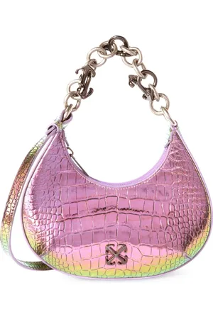 OFF-WHITE Sac porté épaule Hemisphere Croco