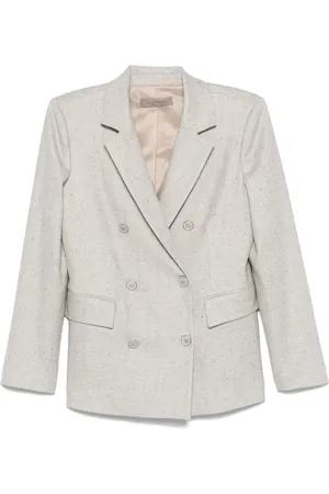 D.EXTERIOR Blazer en cachemire à motif de chevrons