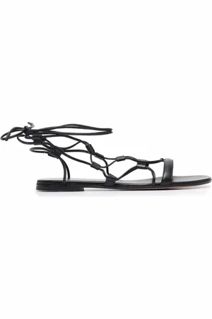 Gianvito Rossi Sandales en cuir à lacets