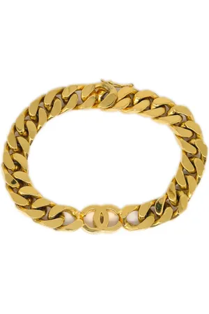 CHANEL Bracelet en chaîne à logo CC (années 1990-2000)