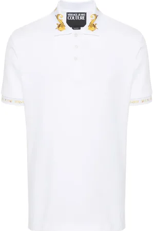 VERSACE Polo à imprimé Watercolor Couture