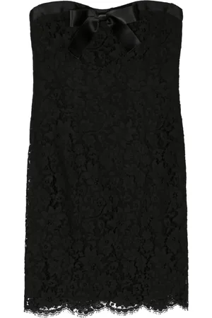 CHANEL Robe courte à dentelle fleurie (années 1990)