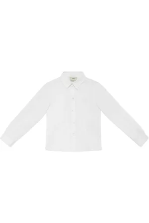 Fendi Chemise à logo brodé