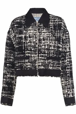 Prada Veste Re-Nylon à coupe crop