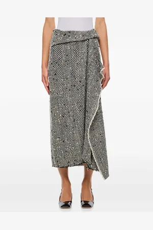 Erdem Jupe portefeuille mi-longue à design drapé