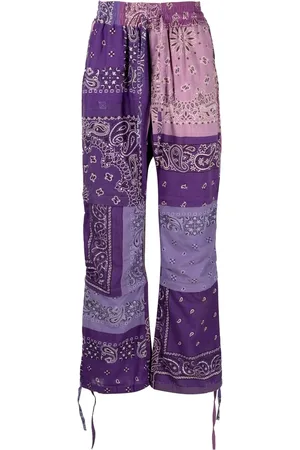 READYMADE Pantalon droit à imprimé bandana