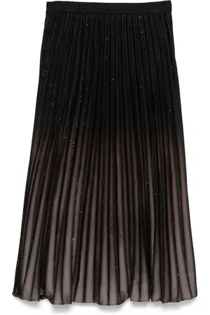 DKNY Jupe mi-longue à design plissé