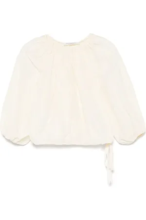 Serafini Blouse à détails plissés