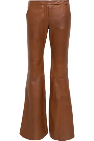 Dorothee Schumacher Pantalon Sleek Statement en cuir