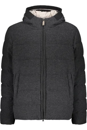 HERNO Doudoune en maille à design nervuré