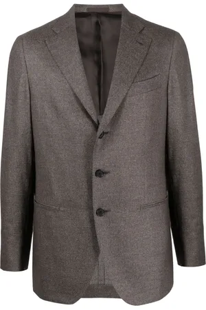 CARUSO Blazer en laine à simple boutonnage