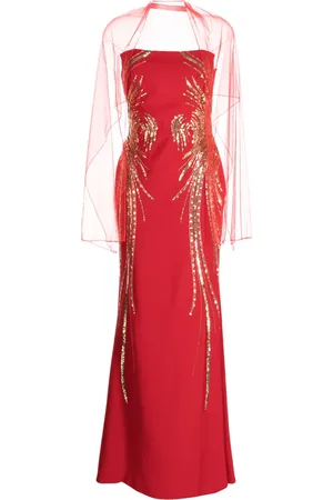 Saiid Kobeisy Robe-bustier à sequins