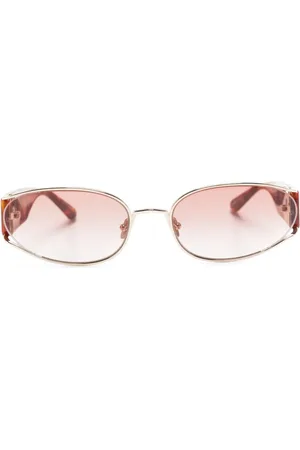 Linda Farrow Lunettes de soleil Shelby à monture ovale