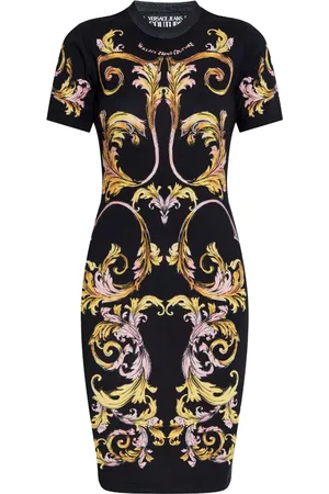 VERSACE Robe à imprimé baroque