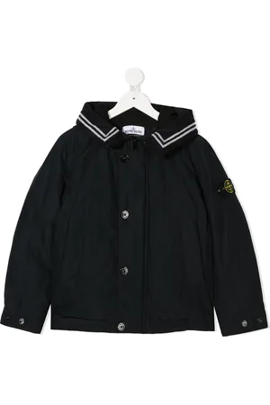Stone Island Veste à capuche à patch logo