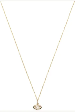 Sydney Evan Collier Marquise Eye en 14ct pavé de diamants