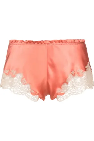 CARINE GILSON Short en dentelle Calais-Caudry à volants