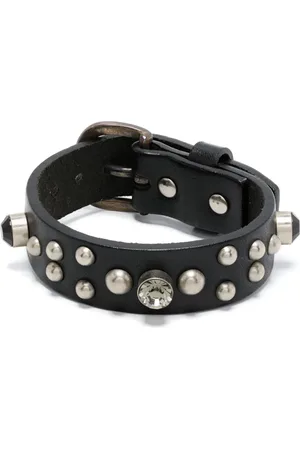 YOHJI YAMAMOTO Bracelet en cuir à détails de clous