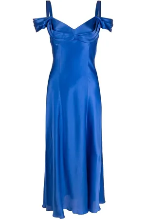 Alberta Ferretti Robe en soie à design drapé