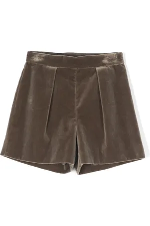 BONPOINT Short en velours à détails plissés