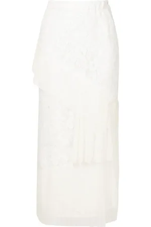 Lethicia Bronstein Jupe mi-longue en dentelle