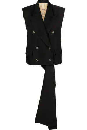 UMA WANG Manteau déstructuré à boutonnière croisée
