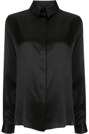 Gloria Coelho Chemise en satin à manches longues