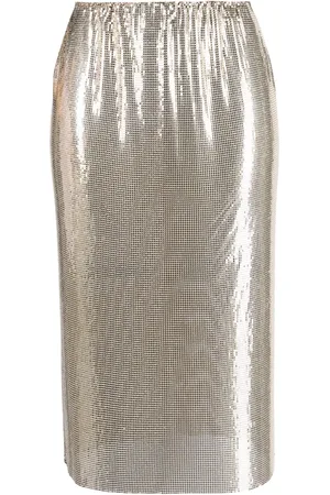 Sportmax Jupe ornée de sequins à taille élastiquée