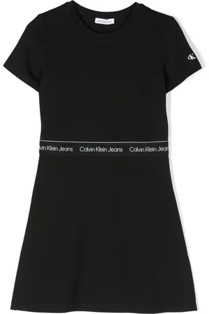 Calvin Klein Robe mi-longue à manches courtes