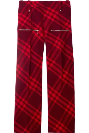 Burberry Pantalon ample à carreaux