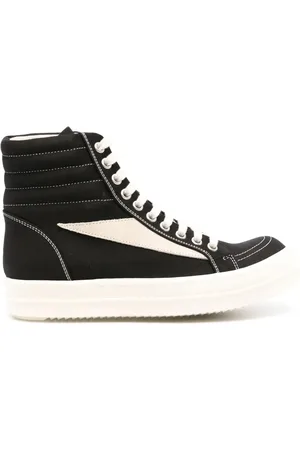 Rick Owens Baskets High Vintage en coton