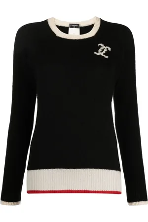 CHANEL Pull en cachemire à logo CC (1996)