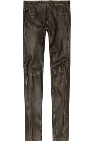 Diesel Pantalon P-Nash-Leat en cuir