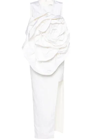 HUISHAN ZHANG Robe mi-longue Aphrodite à fleurs