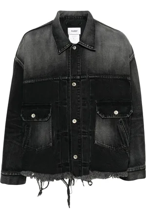 DOUBLET Veste en jean à effet usé