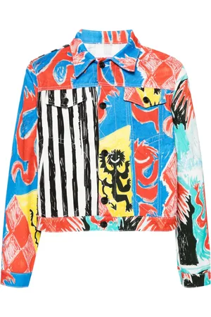 Charles Jeffrey Loverboy Veste en jean à imprimé graphique