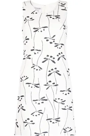 CHANEL Robe sans manches à fleurs (1998)