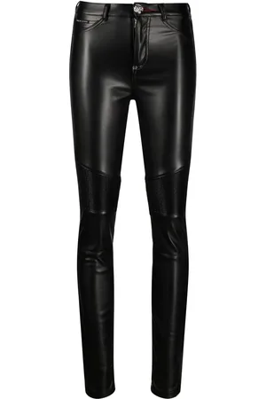 Philipp Plein Legging nervuré à taille haute