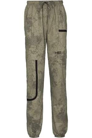 HELIOT EMIL Pantalon de jogging à imprimé camouflage