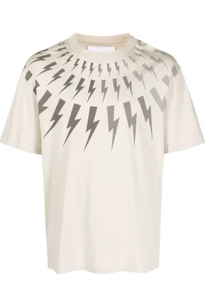 Neil Barrett T-shirt en coton à imprimé Thunderbolt