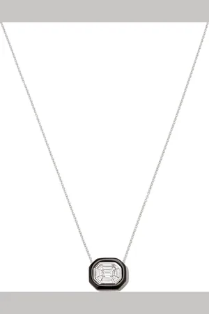 NIKOS KOULIS Collier en or blanc 18ct orné d