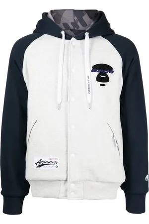 A Bathing Ape Veste bomber colour block à logo appliqué