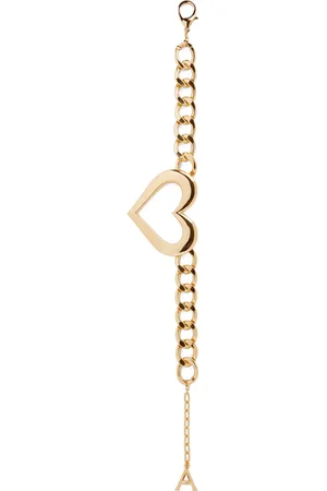 AREA Collier n maille gourmette à pendentif cœur