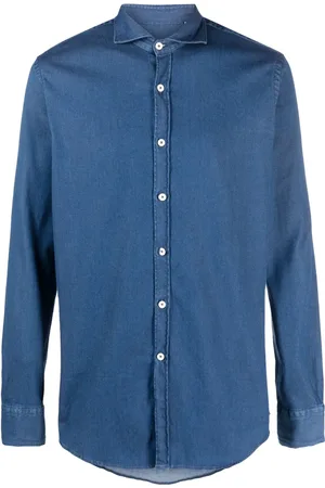 CANALI Chemise en jean à manches longues