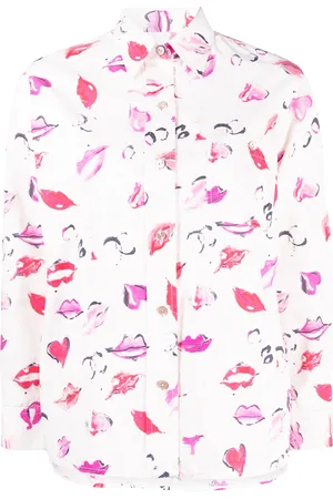 CHANEL Chemise à imprimé graphique (années 1990)